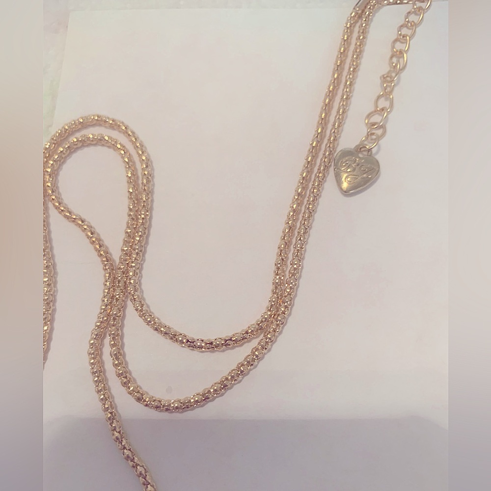 Betsey Johnson Colorful Butterfly pink gold Necklace cz Rhinestone NEW 18"-22" - Picture 3 of 12